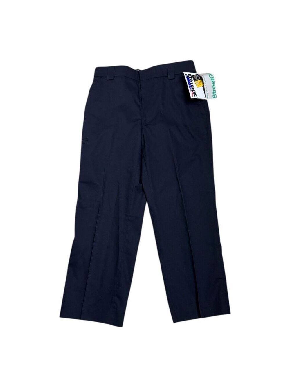 BLAUER NWT Stretch Gear Pleated Business Casual Navy Blue Work Pants Mens 34x28